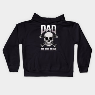 Funny Dad To The Bone Pun Father's Dad Jokes Kids Hoodie